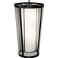 Meyda Lighting Cilindro 21" 4-Light Textured Black Tapered Pendant Light With White & Clear Rainstone Idalight Shade Glass