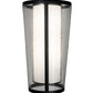 Meyda Lighting Cilindro 21" 4-Light Textured Black Tapered Pendant Light With White & Clear Rainstone Idalight Shade Glass