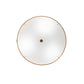 Meyda Lighting Cilindro 22" 3-Light Sparkle Silver Play Pendant Light With Orange Linen Shade