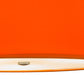Meyda Lighting Cilindro 22" 3-Light Sparkle Silver Play Pendant Light With Orange Linen Shade