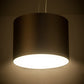 Meyda Lighting Cilindro 22" LED Brushed Stainless Steel Metal-Tex Pendant Light With White Statuario Idalight Shade Glass