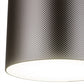 Meyda Lighting Cilindro 22" LED Brushed Stainless Steel Metal-Tex Pendant Light With White Statuario Idalight Shade Glass