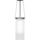 Meyda Lighting Cilindro 22" LED Nickel Lowell Pendant Light With White Frosted Statuario Idalight Shade Glass