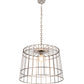Meyda Lighting Cilindro 23" Matte Clear Steel Golpe Pendant Light