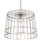 Meyda Lighting Cilindro 23" Matte Clear Steel Golpe Pendant Light
