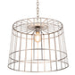 Meyda Lighting Cilindro 23" Matte Clear Steel Golpe Pendant Light
