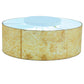 Meyda Lighting Cilindro 23" Polished Chrome Palomino Flush Mount Light With Beige Parchment Shade