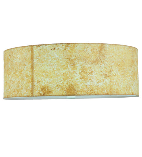 Meyda Lighting Cilindro 23" Polished Chrome Palomino Flush Mount Light With Beige Parchment Shade