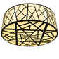 Meyda Lighting Cilindro 238911 48" 8-Light Wrought Iron Rich Pendant Light With Ivory Provostone Idalight Shade