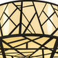 Meyda Lighting Cilindro 238911 48" 8-Light Wrought Iron Rich Pendant Light With Ivory Provostone Idalight Shade