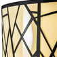 Meyda Lighting Cilindro 238911 48" 8-Light Wrought Iron Rich Pendant Light With Ivory Provostone Idalight Shade
