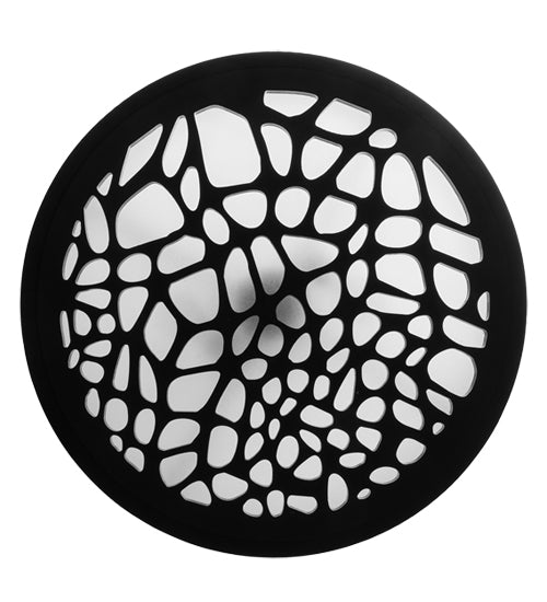 Meyda Lighting Cilindro 24" 2-Light Matte Black Pendant Light With Contrail Mist Idalight & Black Mist Idalight Shade