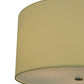 Meyda Lighting Cilindro 24" 3-Light Extreme Chrome Flush Mount Light With Beige Textrene & Statuario Idalight Shade