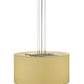 Meyda Lighting Cilindro 24" 3-Light Extreme Chrome Pendant Light With Beige Textrene & Statuario Idalight Shade