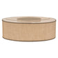 Meyda Lighting Cilindro 24" 3-Light Nickel Flush Mount Light With Beige Burlap Shade