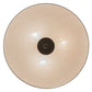 Meyda Lighting Cilindro 24" 3-Light Nickel Flush Mount Light With Beige Burlap Shade