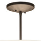 Meyda Lighting Cilindro 24" 3-Light Oil Rubbed Bronze Pendant Light With Off White Textrene & Statuario Idalight Shade