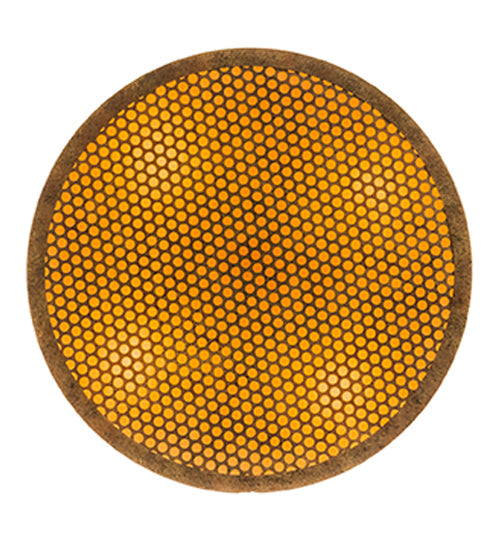 Meyda Lighting Cilindro 24" 4-Light Autumn Leaf Luciano Flush Mount Light With Amber Quartz Idalight Shade Glass