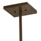 Meyda Lighting Cilindro 24" 4-Light Brown Metalic Rame Pendant Light