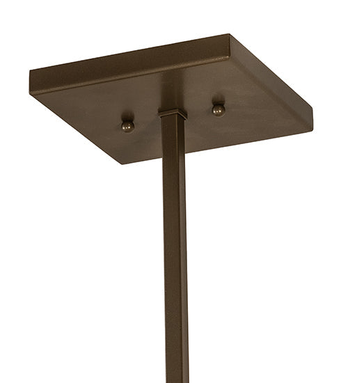 Meyda Lighting Cilindro 24" 4-Light Brown Metalic Rame Pendant Light