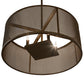 Meyda Lighting Cilindro 24" 4-Light Brown Metalic Rame Pendant Light
