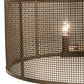 Meyda Lighting Cilindro 24" 4-Light Brown Metalic Rame Pendant Light