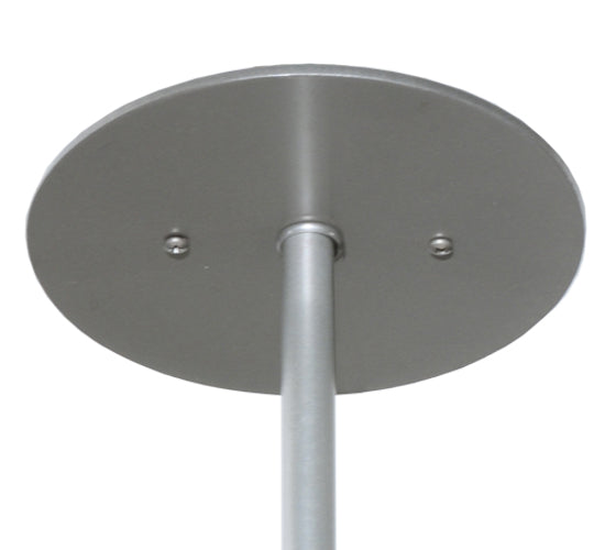 Meyda Lighting Cilindro 24" 4-Light Brushed Nickel Pendant Light With Cream Textrene Shade