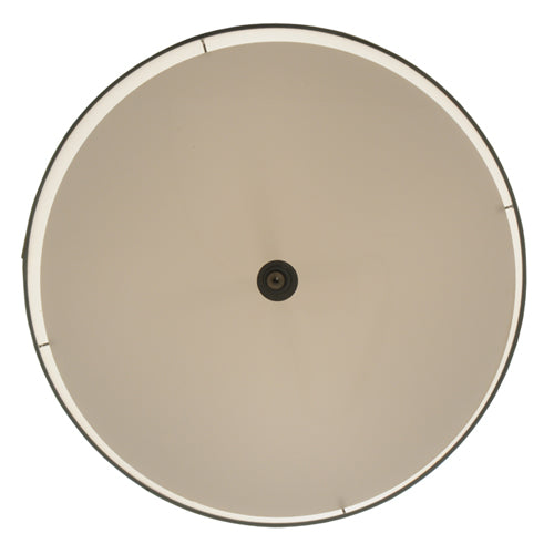 Meyda Lighting Cilindro 24" 4-Light Brushed Nickel Pendant Light With Cream Textrene Shade