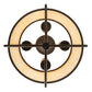 Meyda Lighting Cilindro 24" 4-Light Oil Rubbed Bronze Lucy Semi-flush Mount Light With Creme Carrara Idalight Shade