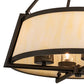 Meyda Lighting Cilindro 24" 4-Light Oil Rubbed Bronze Lucy Semi-flush Mount Light With Creme Carrara Idalight Shade
