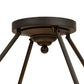 Meyda Lighting Cilindro 24" 4-Light Oil Rubbed Bronze Lucy Semi-flush Mount Light With Creme Carrara Idalight Shade