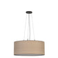 Meyda Lighting Cilindro 24" 4-Light Oil Rubbed Bronze Pendant Light With White Oak Veneer Shade