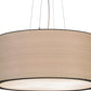 Meyda Lighting Cilindro 24" 4-Light Oil Rubbed Bronze Pendant Light With White Oak Veneer Shade