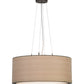 Meyda Lighting Cilindro 24" 4-Light Oil Rubbed Bronze Pendant Light With White Oak Veneer Shade