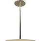 Meyda Lighting Cilindro 24" 5-Light Chrome Pendant Light With Beige Shade