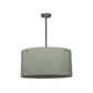 Meyda Lighting Cilindro 24" 6-Light Nickel Pendant Light With Creme Carrare Idalight Shade Glass