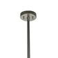 Meyda Lighting Cilindro 24" 6-Light Nickel Pendant Light With Creme Carrare Idalight Shade Glass