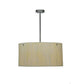 Meyda Lighting Cilindro 24" 6-Light Nickel Pendant Light With Creme Carrare Idalight Shade Glass