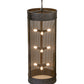 Meyda Lighting Cilindro 24" 9-Light Coffee Bean Cage Pendant Light
