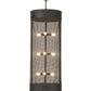 Meyda Lighting Cilindro 24" 9-Light Coffee Bean Cage Pendant Light
