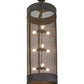 Meyda Lighting Cilindro 24" 9-Light Coffee Bean Cage Pendant Light