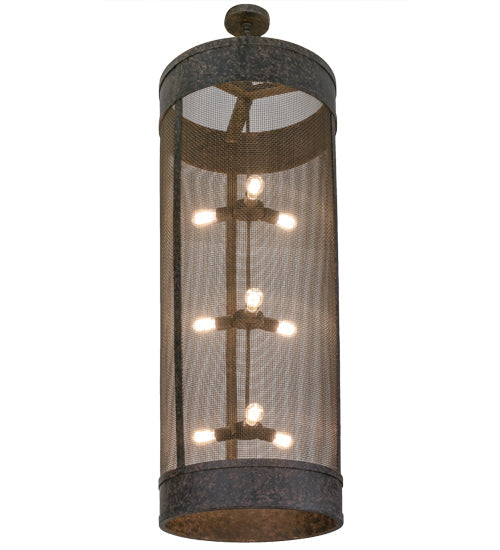 Meyda Lighting Cilindro 24" 9-Light Coffee Bean Cage Pendant Light