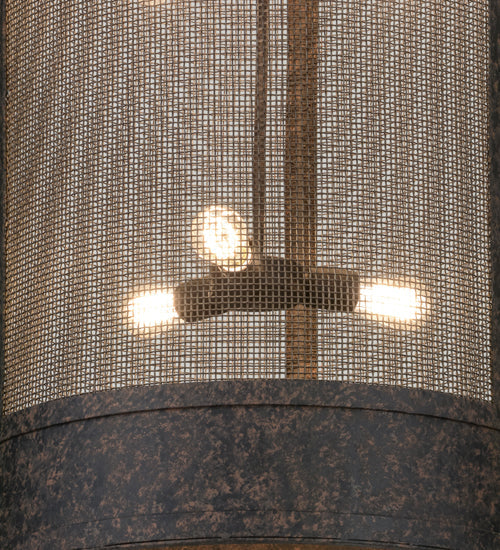 Meyda Lighting Cilindro 24" 9-Light Coffee Bean Cage Pendant Light
