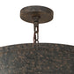 Meyda Lighting Cilindro 24" 9-Light Coffee Bean Cage Pendant Light