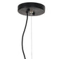 Meyda Lighting Cilindro 24" Black Pendant Light With Cage Shade Glass