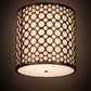 Meyda Lighting Cilindro 24" Industrial Steel Matriz Pendant Light With White Eggshell Textrene Shade