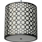 Meyda Lighting Cilindro 24" Industrial Steel Matriz Pendant Light With White Eggshell Textrene Shade