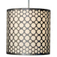 Meyda Lighting Cilindro 24" Industrial Steel Matriz Pendant Light With White Eggshell Textrene Shade