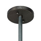 Meyda Lighting Cilindro 24" Industrial Steel Matriz Pendant Light With White Eggshell Textrene Shade