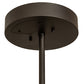 Meyda Lighting Cilindro 24" LED Oil Rubbed Bronze Rich Pendant Light With Creme Carrara Idalight Shade